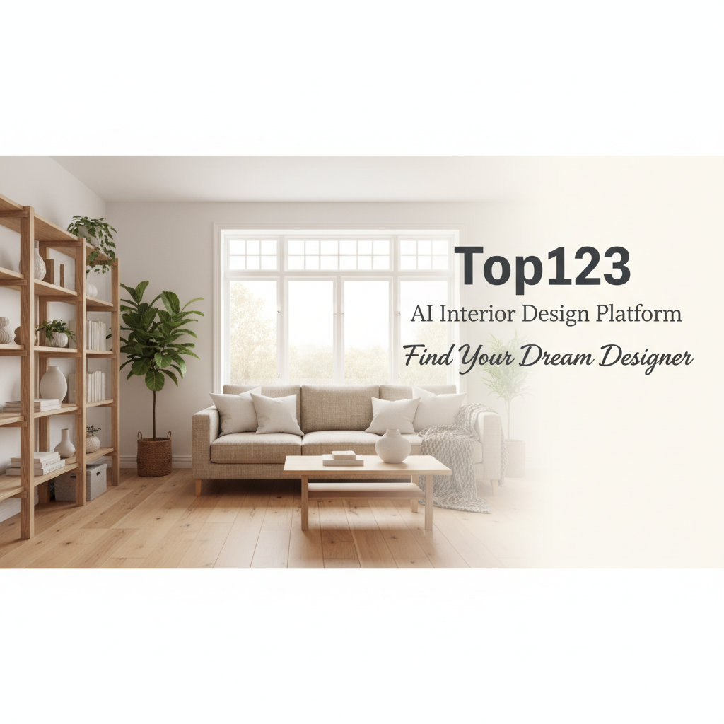 Top123 AI 室內設計媒合平台｜30 秒 AI 出圖，免費媒合設計師